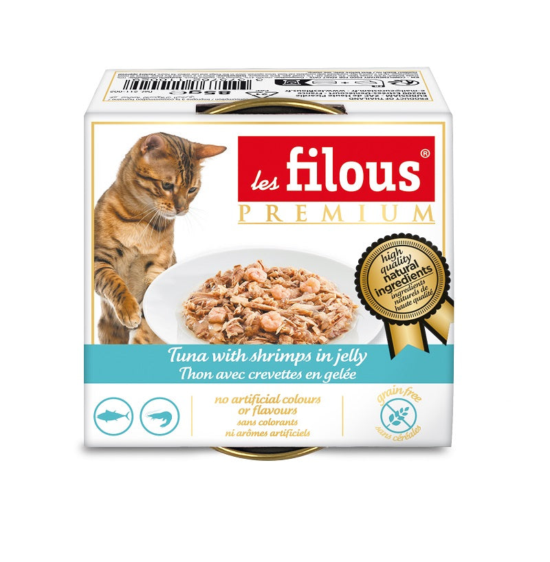 Thon avec crevettes en gelée 85 g (LOTS DE 3)