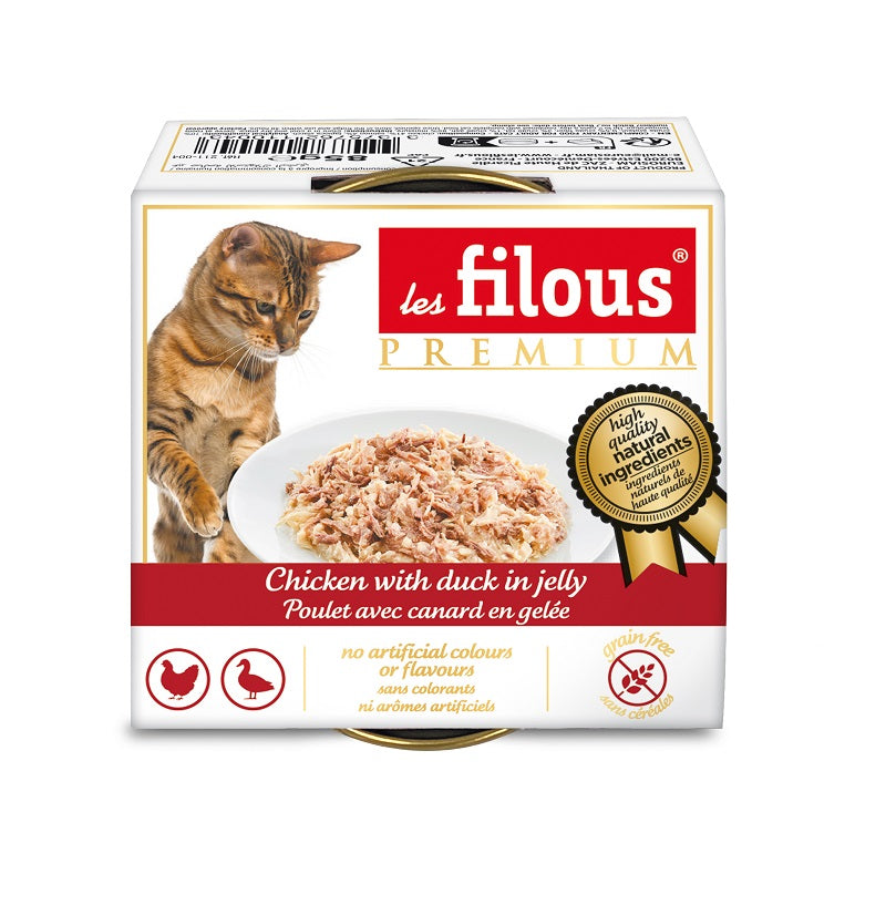 Poulet avec canard en gelée 85 g  (LOTS DE 3)