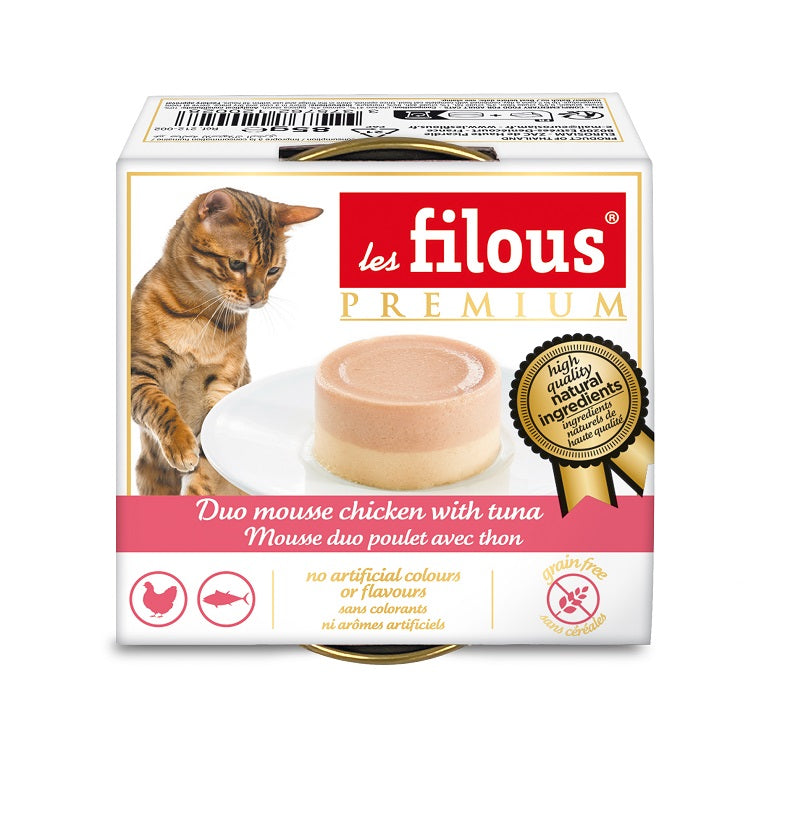 Mousse duo poulet avec thon 85 g (LOTS DE 3)