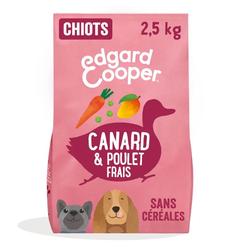 Edgard & Cooper Puppy canard, poulet sans céréales pour chiot
