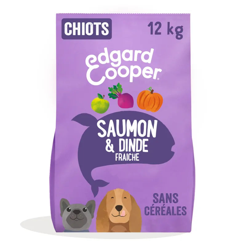 Edgard & Cooper Puppy saumon, dinde sans céréales pour chiot
