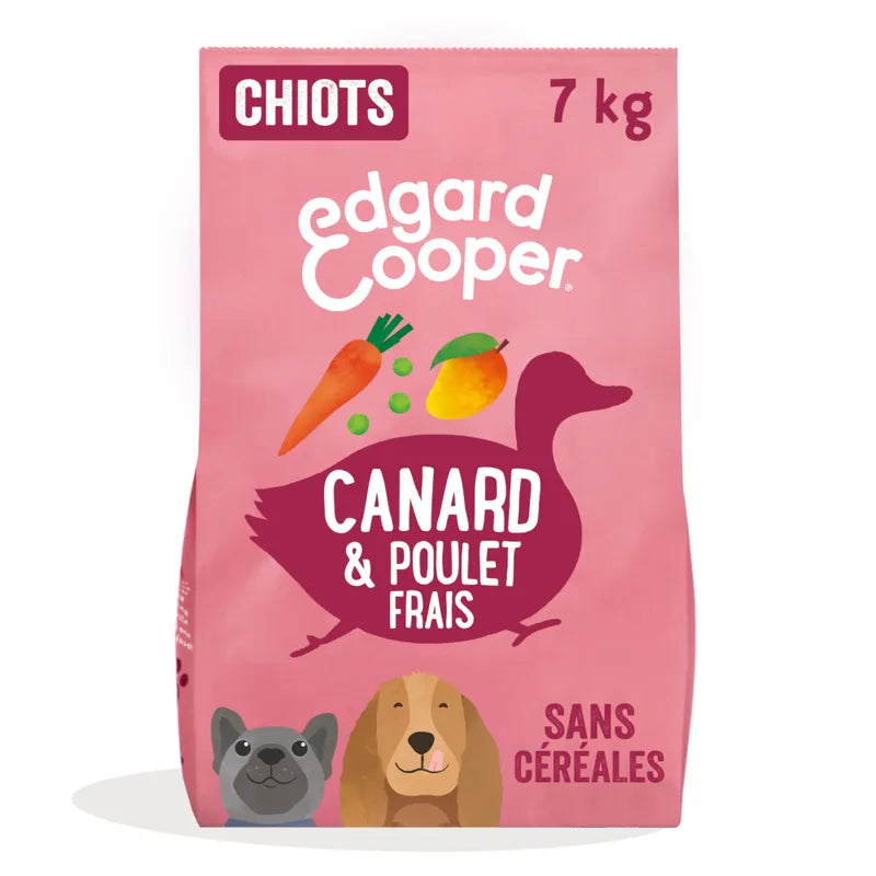 Edgard & Cooper Puppy canard, poulet sans céréales pour chiot