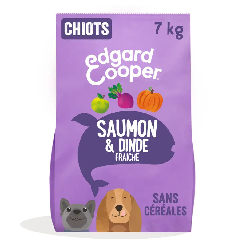 Edgard & Cooper Puppy saumon, dinde sans céréales pour chiot