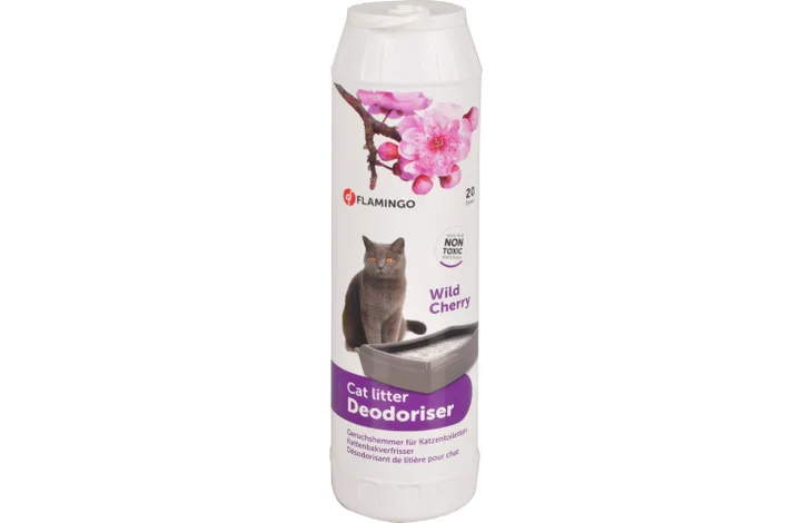 Désodorisant de litière  avec parfum de leur de cerisier sauvage Blanc