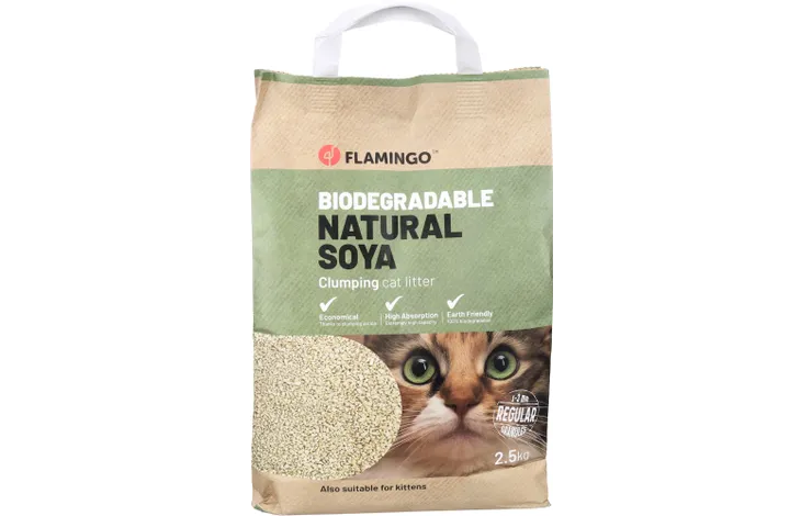 Litière pour chat Soja Granulés 2.5KG
