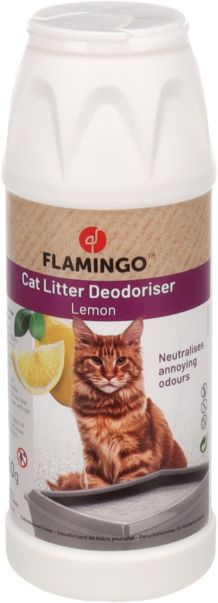 Désodorisant de litière pour chat avec parfum de citron