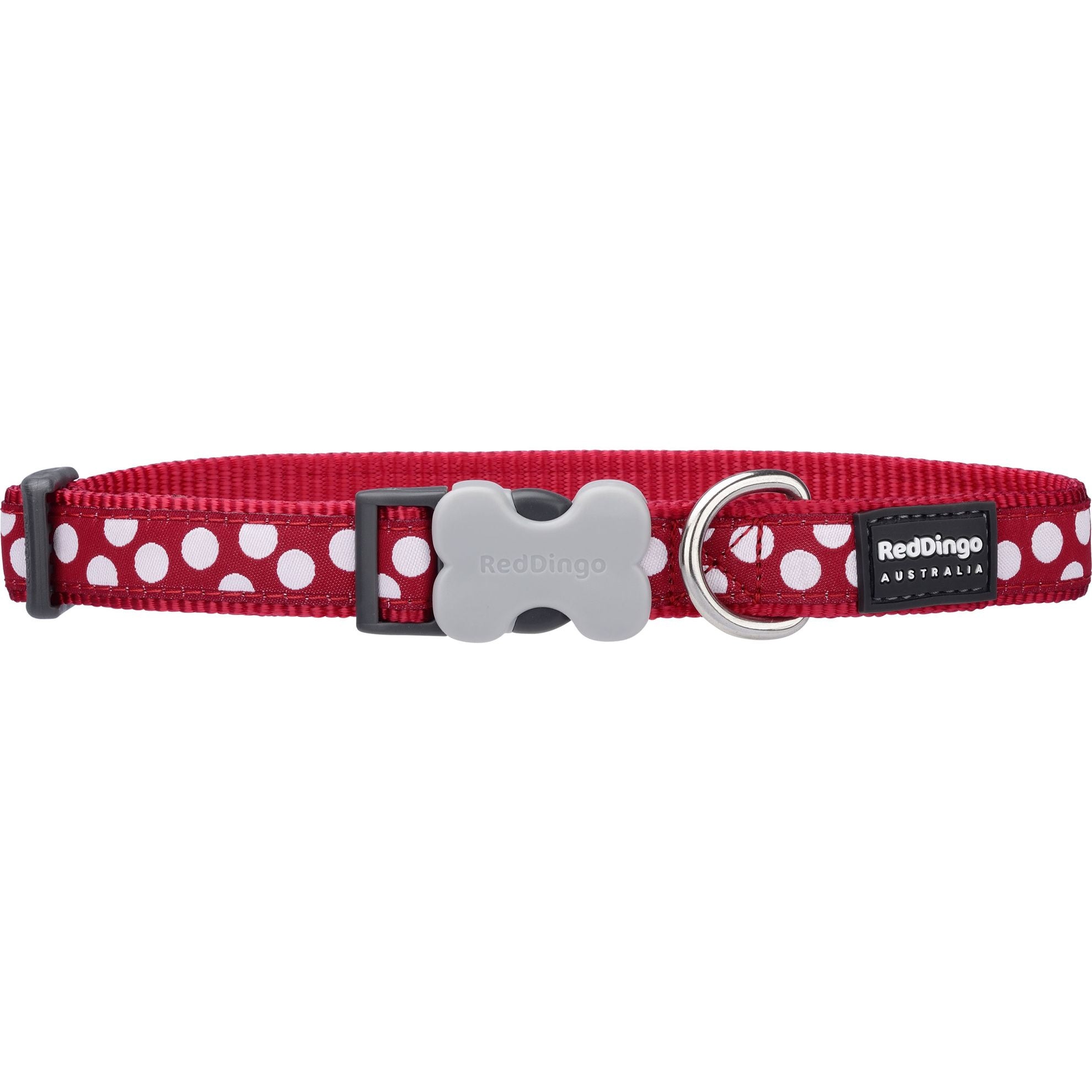 Collier chien Red Dingo Fantaisie motifs pois
