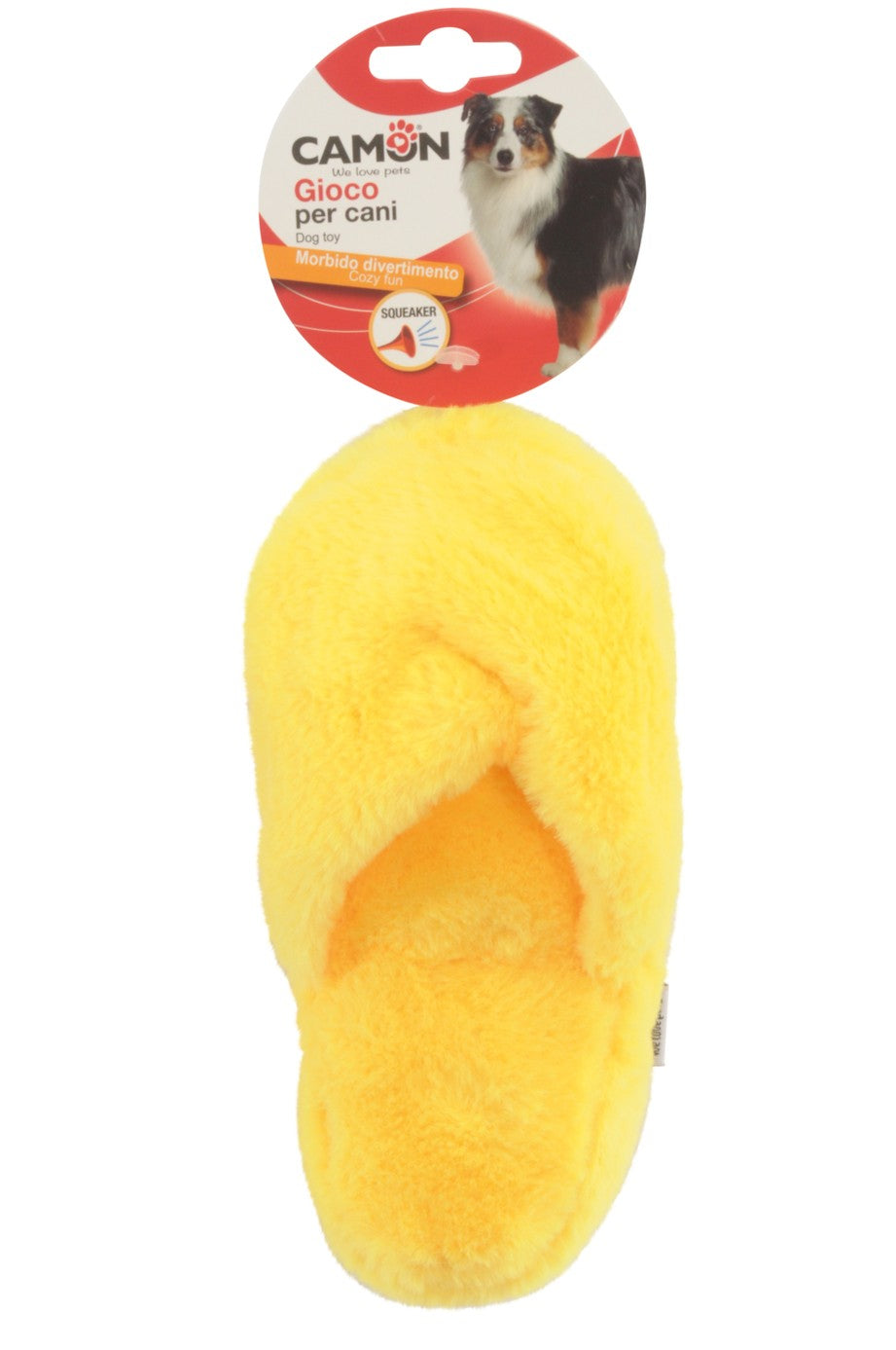 Jouet pour chien - pantoufles en polyester avec couineur