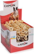 Boucles en cuir de vache avec poulet 15cm