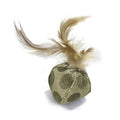 Balle jouet pour chat avec plume (LOTS DE 2)