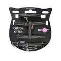 Kit collier, harnais et laisse pour chats Bobby Safe