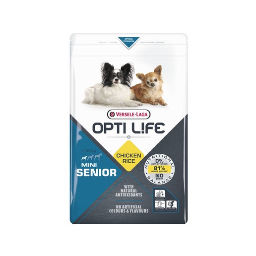 Croquettes Opti Life chien mini senior : Poulet 2.5KG