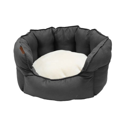 CORBEILLE REVENANT ELLIPSE GRIS 60X50X30 CM