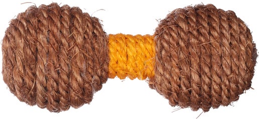 Jouet Justo Haltère Brun & Jaune