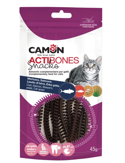 Friandises à base de cabillaud et de saumon pour chats LOTS DE 2