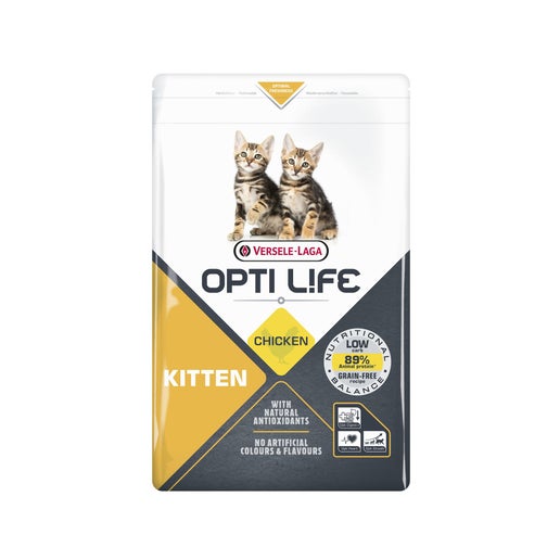 Croquettes Opti Life Chaton poulet : 2.5 kg