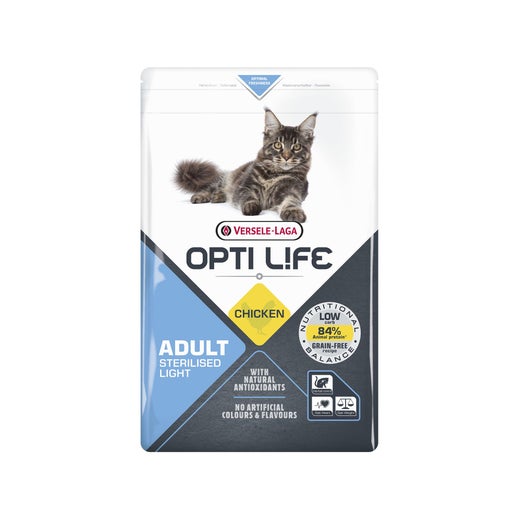 Croquettes Opti Life Chat Adulte Light poulet 7.5KG