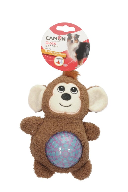 Jouet pour chien - singe avec couineur et insert en TPR