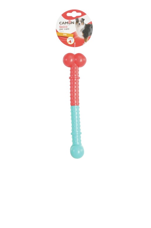 Jouet pour chien - long os en TPR avec couineur