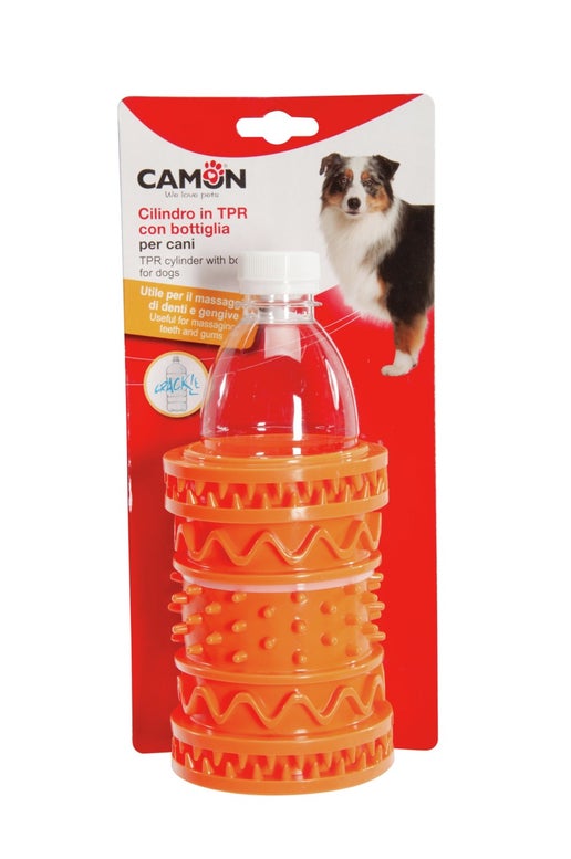 Jouet pour chien - Cylindre en TPR avec bouteille en TPE